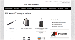 Desktop Screenshot of mickson-reklam.se